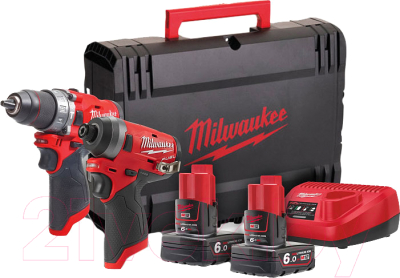 

Аккумуляторная дрель-шуруповерт Milwaukee, M12 FPP2A-602X / 4933459810