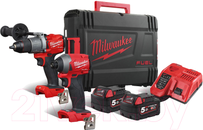 

Аккумуляторная дрель-шуруповерт Milwaukee, M18 FPP2A2-502X / 4933464268