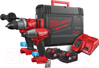 

Аккумуляторная дрель-шуруповерт Milwaukee, M18 ONEPP2B2-502X Fuel ONE-KEY / 4933464595