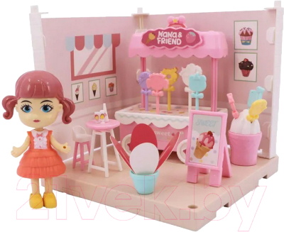 Комплект аксессуаров для кукольного домика Orange Toys Милый уголок, кафе-мороженое / FT3102