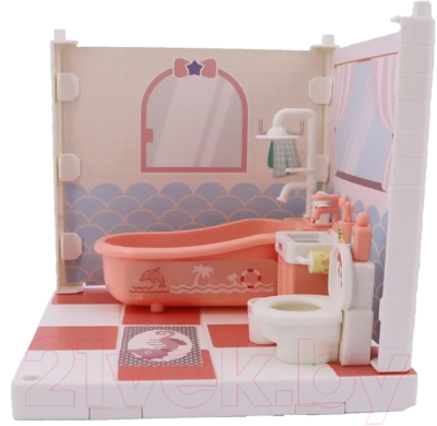 Комплект аксессуаров для кукольного домика Funky Toys Милый уголок, ванная комната / FT3108