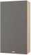 Шкаф навесной MLK Скайлайн для книг 600 (дуб сонома светлый/графит) - 
