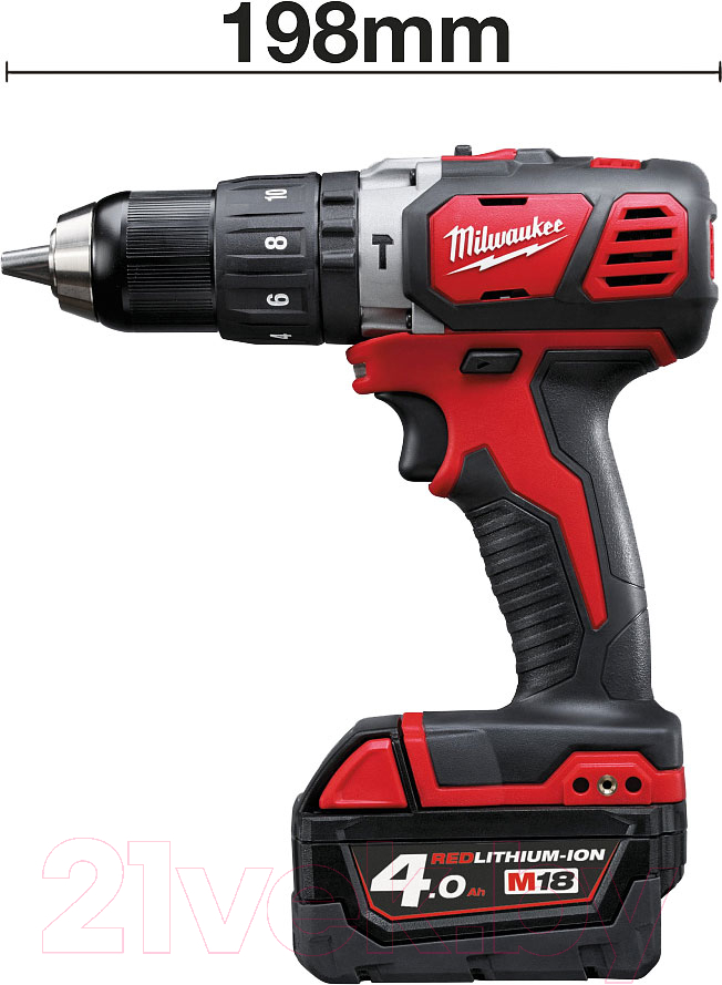 Аккумуляторная дрель-шуруповерт Milwaukee M18 BPD-0 / 4933443500