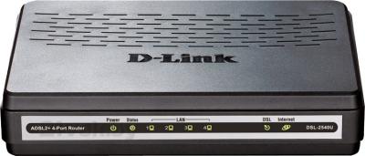 Проводной маршрутизатор D-Link DSL-2540U/BA/T1D - общий вид
