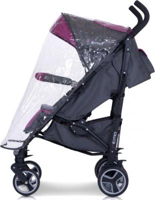 Детская прогулочная коляска Euro-Cart Ritmo (Carbon) - дождевик (цвет magenta)