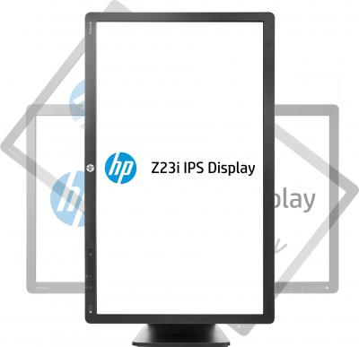 Монитор HP D7Q13A4 - фронтальный вид, поворот