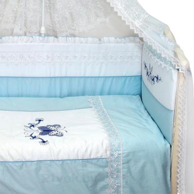 Комплект постельный для малышей Bombus Абэль 7 (голубой) - общий вид