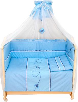 Комплект постельный для малышей Bombus Бабочки 7 (голубой) - общий вид
