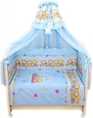 Комплект постельный для малышей Bombus Давай поиграем 8 (голубой) - общий вид