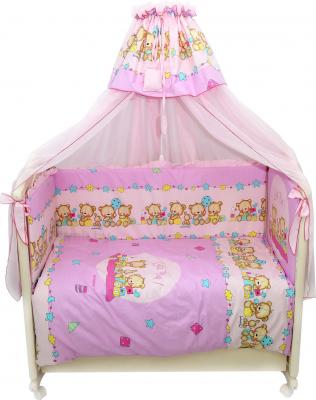 Комплект постельный для малышей Bombus Давай поиграем 8 (розовый) - общий вид