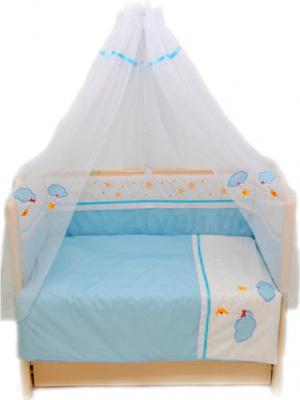 Комплект постельный для малышей Bombus Звездочка 7 (голубой) - общий вид