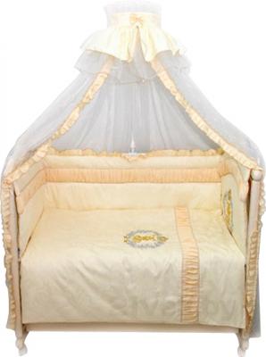 Комплект постельный для малышей Bombus Королевский 8 (бежевый) - общий вид