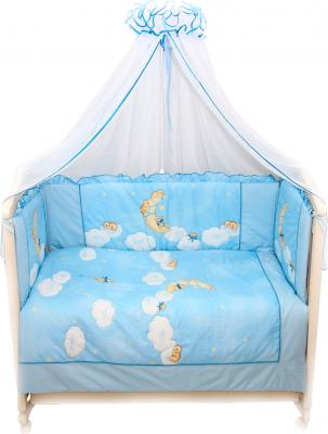 Комплект постельный для малышей Bombus Лунный мишка 7 (голубой) - общий вид