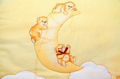 Комплект постельный для малышей Bombus Лунный мишка 7 (бежевый) - рисунок