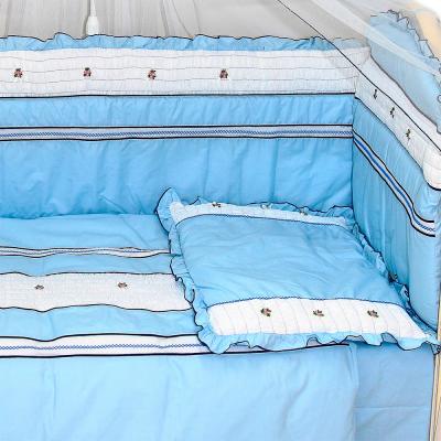 Комплект постельный для малышей Bombus Любавушка 7 (голубой) - общий вид