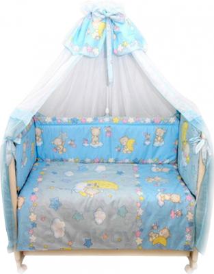 Комплект постельный для малышей Bombus Павлуша 8 (голубой) - общий вид