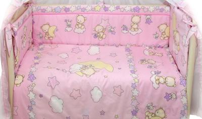 Комплект постельный для малышей Bombus Павлуша 8 (розовый) - общий вид