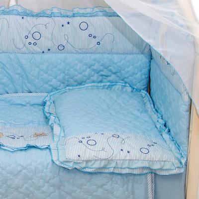 Комплект постельный для малышей Bombus Соня 6 (голубой) - общий вид
