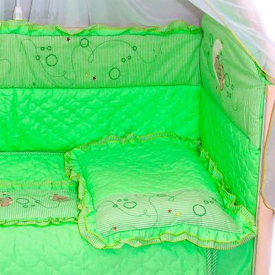Комплект постельный для малышей Bombus Соня 6 (салатовый) - общий вид