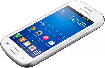 Смартфон Samsung Galaxy Trend Lite / S7390 (белый) - вид лежа