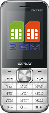 Мобильный телефон Explay Power Bank (White) - общий вид