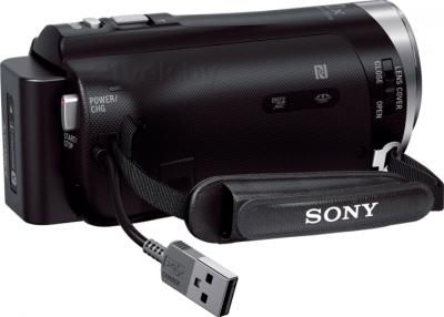 Видеокамера Sony HDR-CX330E (Black) - вид сбоку