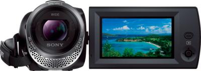 Видеокамера Sony HDR-CX330E (Black) - фронтальный вид