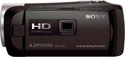 Видеокамера Sony HDR-PJ240E (черный) - вид сбоку