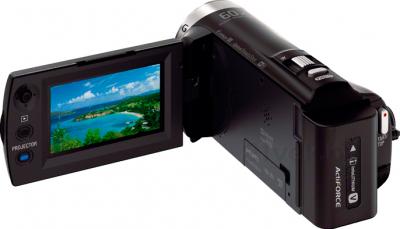 Видеокамера Sony HDR-PJ330E (Black) - вид сзади