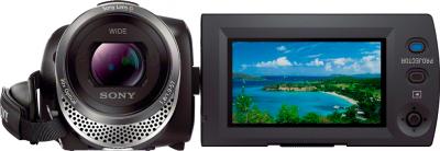 Видеокамера Sony HDR-PJ330E (Black) - фронтальный вид