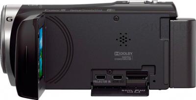 Видеокамера Sony HDR-PJ330E (Black) - вид сбоку