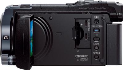 Видеокамера Sony HDR-PJ810E (черный) - вид сбоку