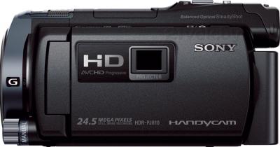 Видеокамера Sony HDR-PJ810E (черный) - вид сбоку