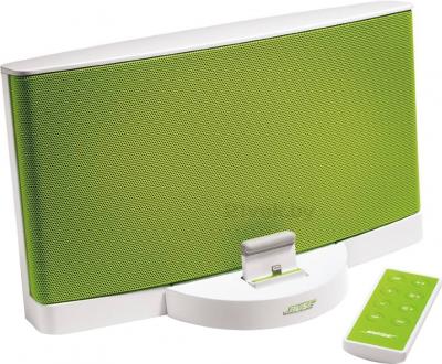 Мультимедийная док-станция Bose SoundDock III Digital Music System (White-Green) - вид сбоку