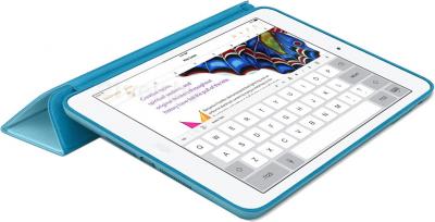 Чехол для планшета Apple iPad Air Smart Case MF050ZM/A (Blue) - в раскрытом виде