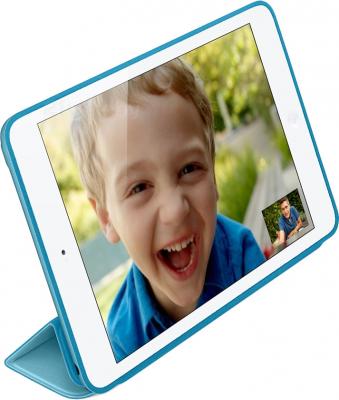 Чехол для планшета Apple iPad Air Smart Case MF050ZM/A (Blue) - вполоборота