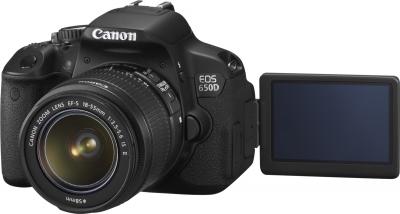 Зеркальный фотоаппарат Canon EOS 650D Triple Kit EFS18-55mm + EFS75-300mm + EF50mm - поворотный экран