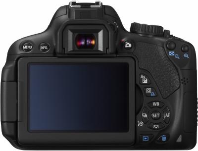 Зеркальный фотоаппарат Canon EOS 650D Triple Kit EFS18-55mm + EFS75-300mm + EF50mm - вид сзади