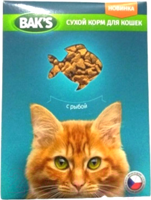 Сухой корм для кошек Bak's С рыбой (10кг)