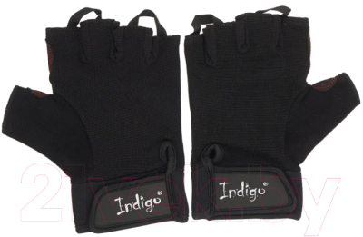Перчатки для пауэрлифтинга Indigo SB-16-1575 (S, черный)