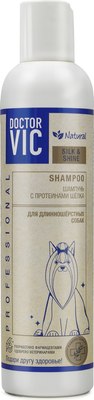 Шампунь для животных Doctor VIC С протеинами шелка для длинношерстных собак (250мл) - 