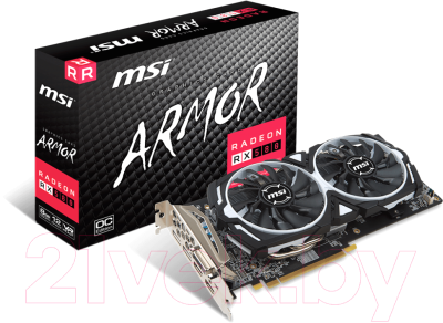 Видеокарта MSI RX 580 ARMOR 8G OC