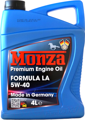 

Моторное масло Monza, Formula LA 5W40 / 0175-4