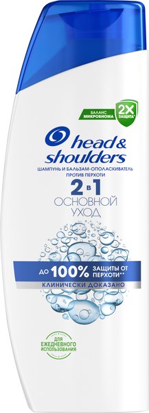 Шампунь-кондиционер для волос Head & Shoulders Основной уход против перхоти 2 в 1 (200мл)