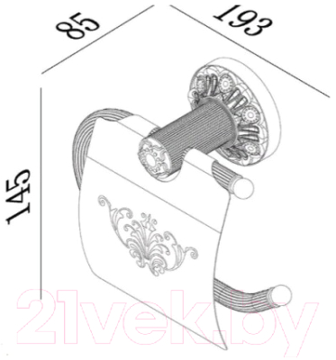 Держатель для туалетной бумаги ZORG AZR 38 BR