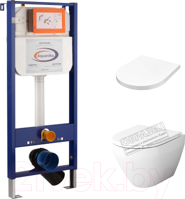 

Унитаз подвесной с инсталляцией AM.PM, Spirit C701700WH + C707858WH + 10.702.450.02.09