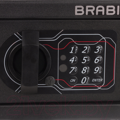 Мебельный сейф Brabix SF-140EL / 291141 (черный)