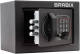 Мебельный сейф Brabix SF-140EL / 291141 (черный) - 
