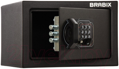 Мебельный сейф Brabix SF-170EL / 291143 (черный)