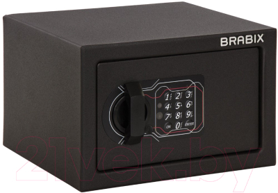 Мебельный сейф Brabix SF-170EL / 291143 (черный)
